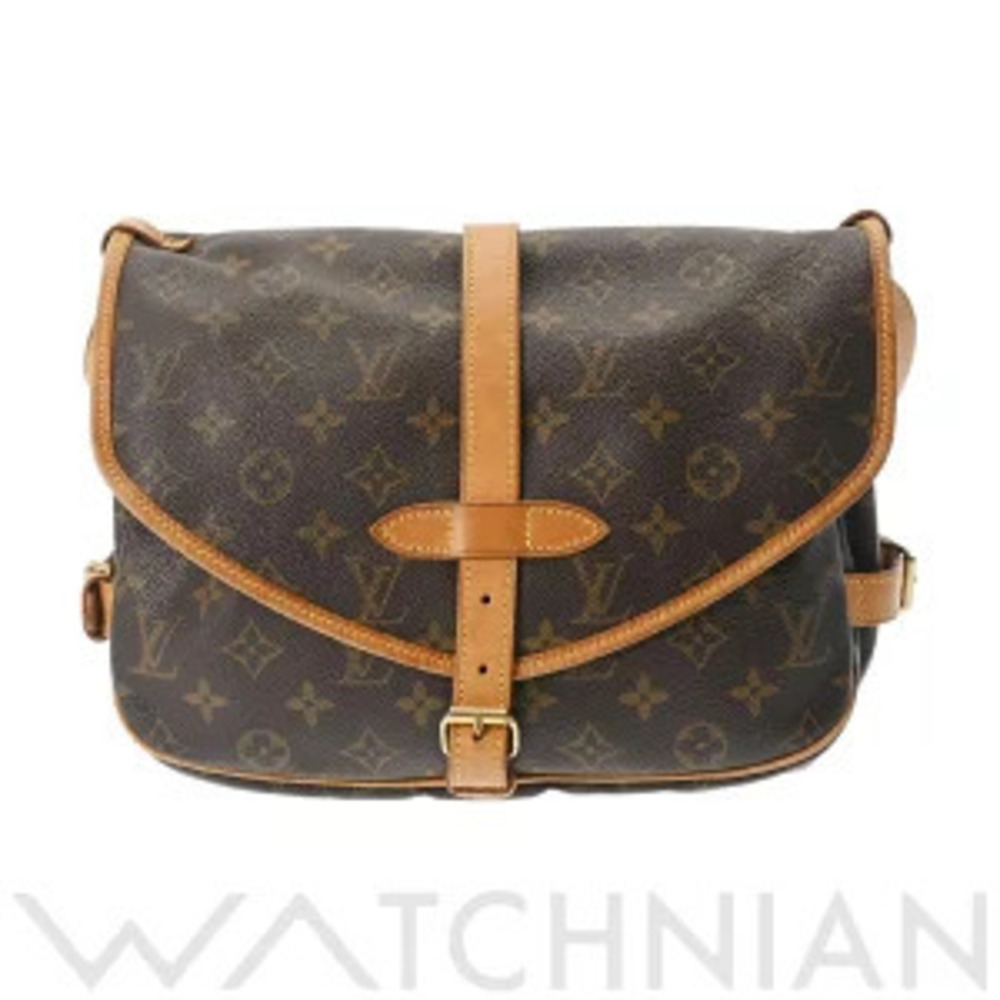 Louis Vuitton Monogram Saumur Brown Canvas Shoulder Bag